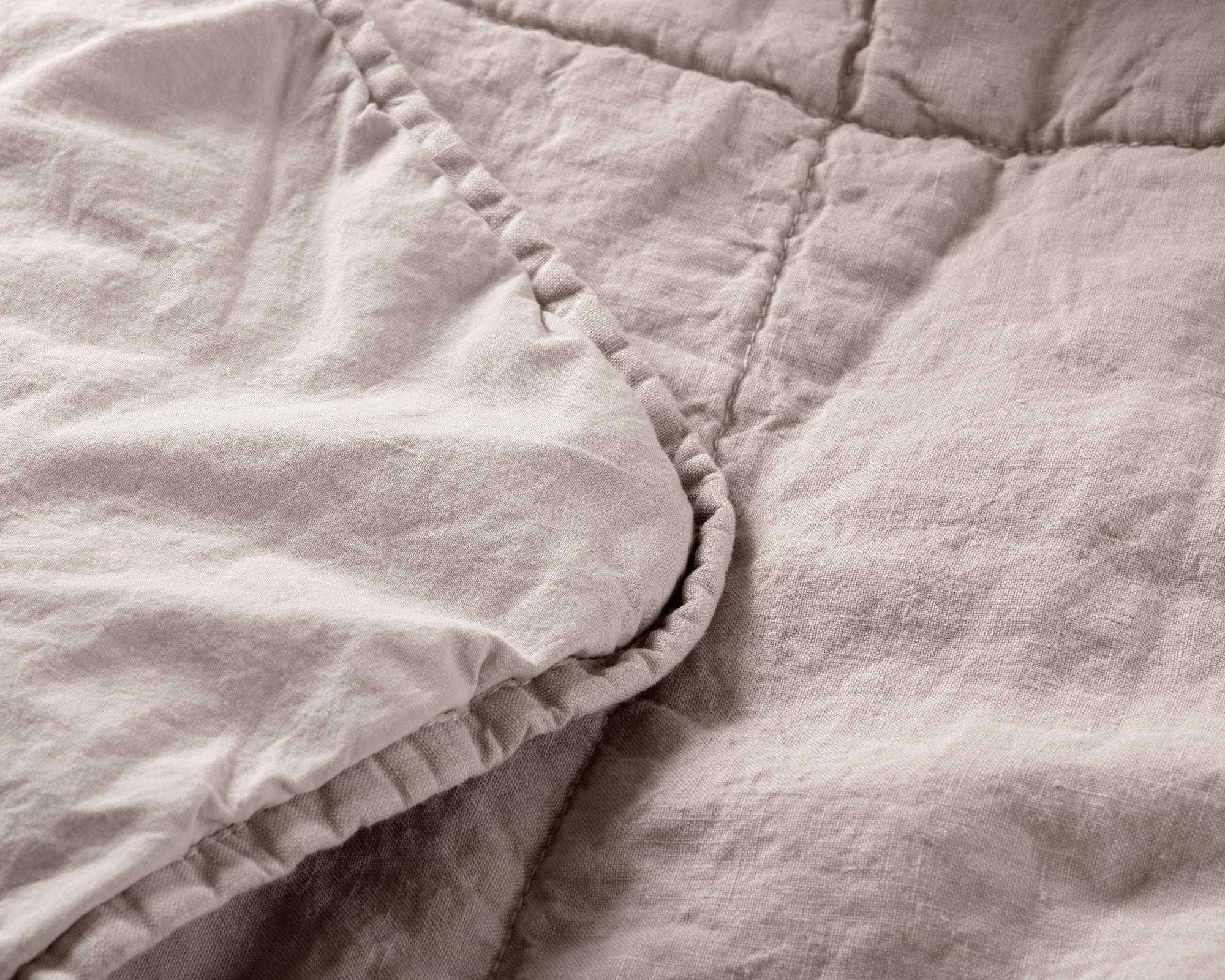 MARIE-MARIE - Bedspread LINEN STORIES White - 270x240 cm - White