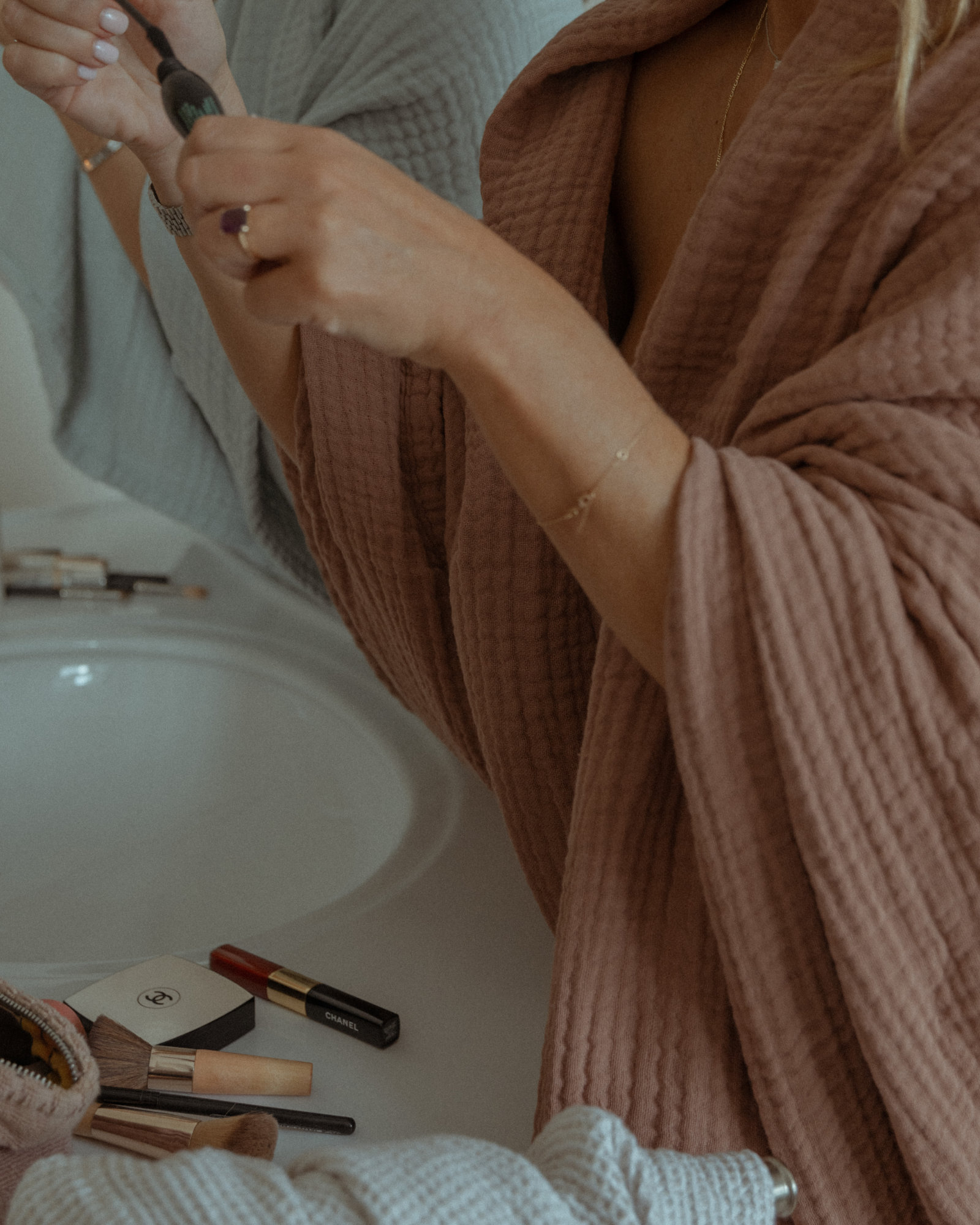 Bedspread VINTAGE COTTON Rosewood