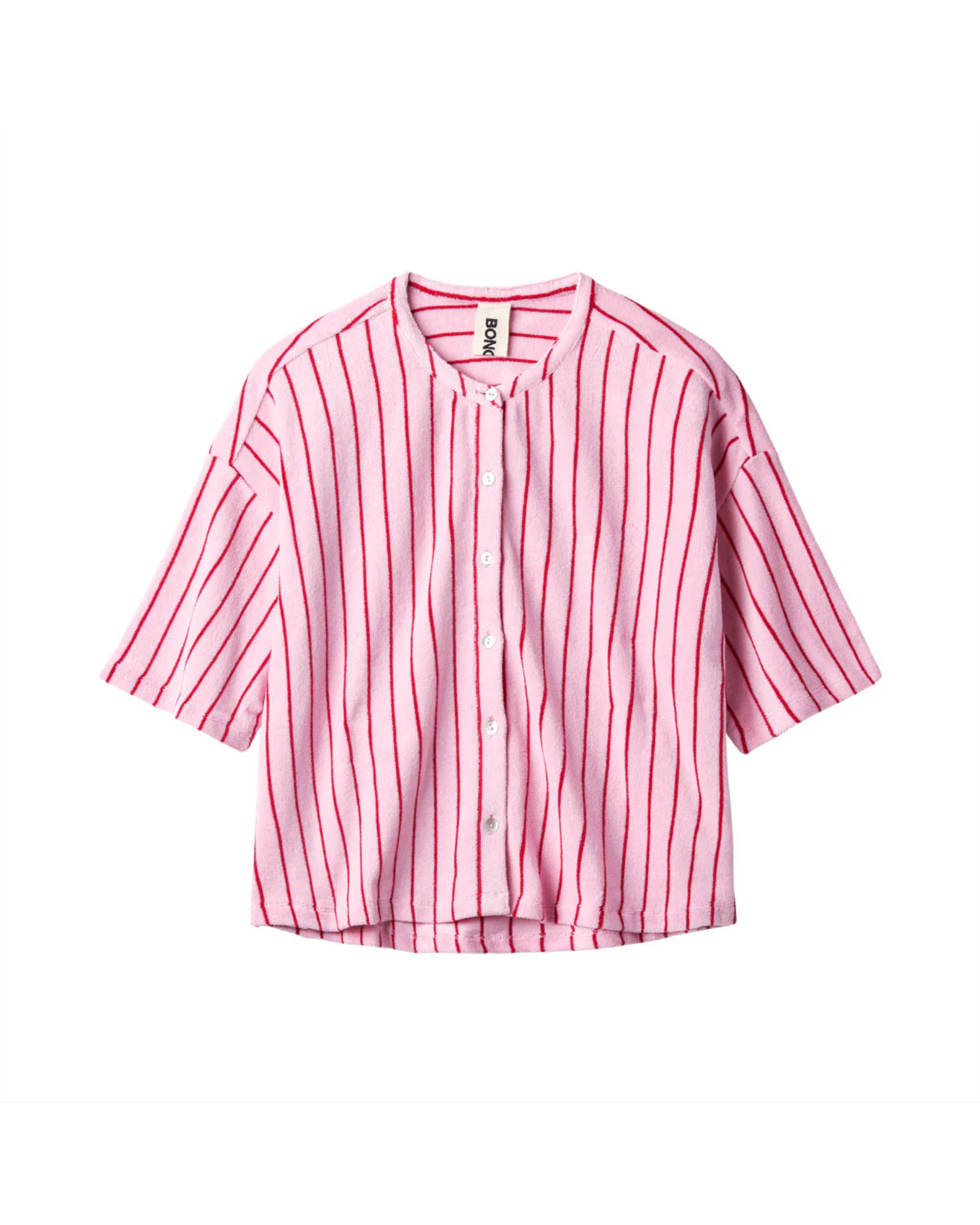 Bongusta - Shirt NARAM Baby pink & ski patrol red - T.U. - Baby pink & ski patrol red