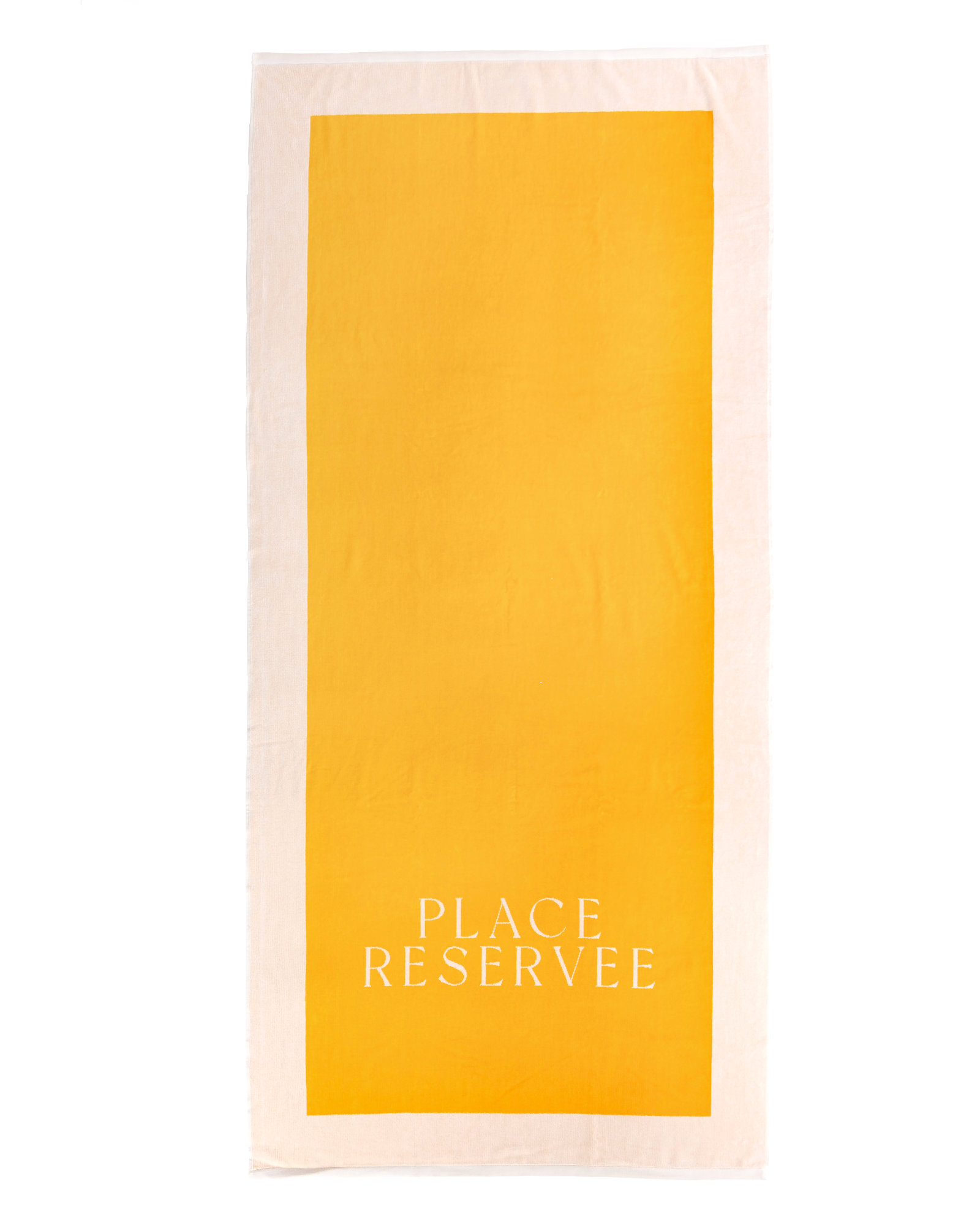 Place Reservee - Beach towel UNI PLACE RESERVEE Gold - 100x200 cm Classic - Gold
