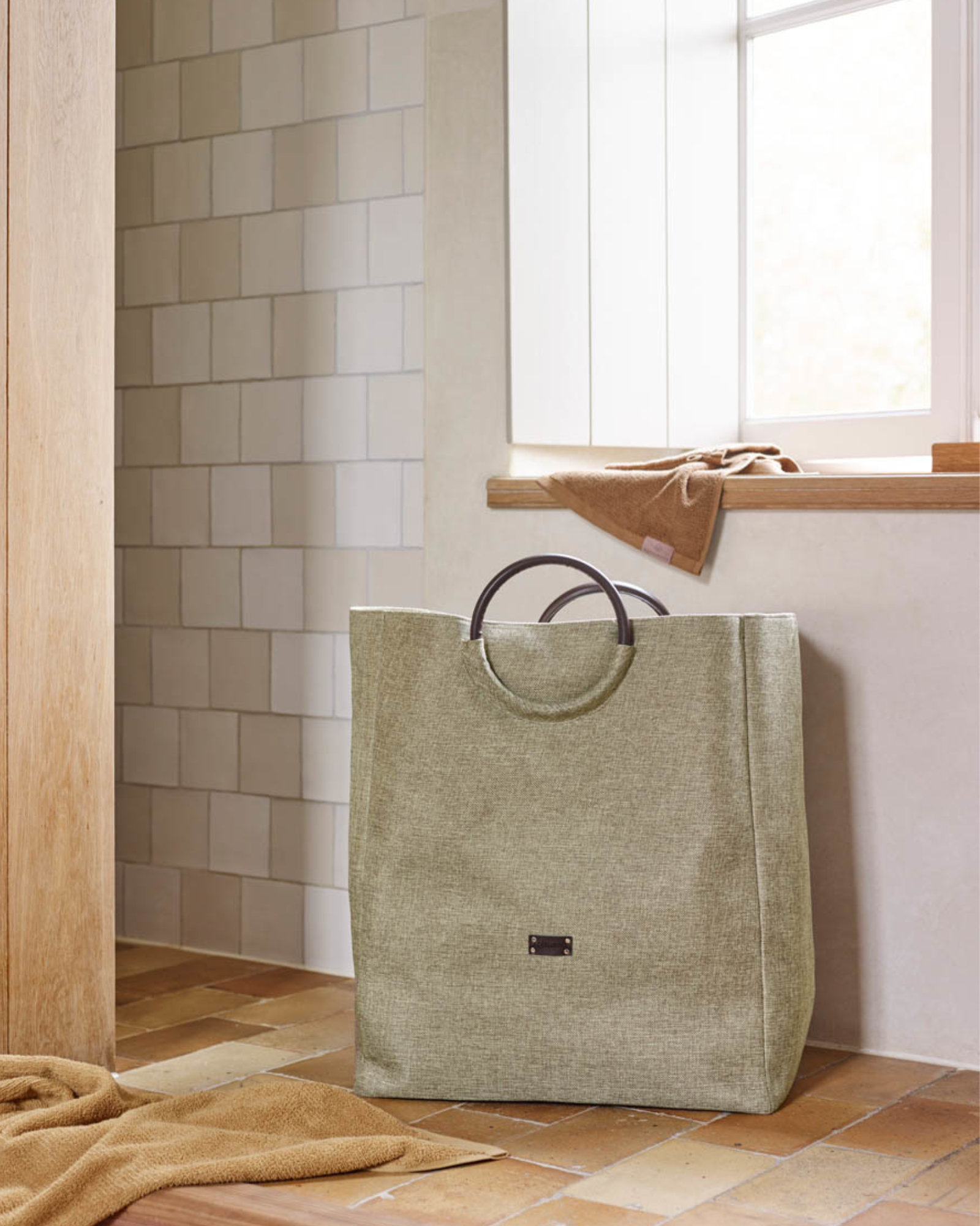 Laundry basket JADA Ivory