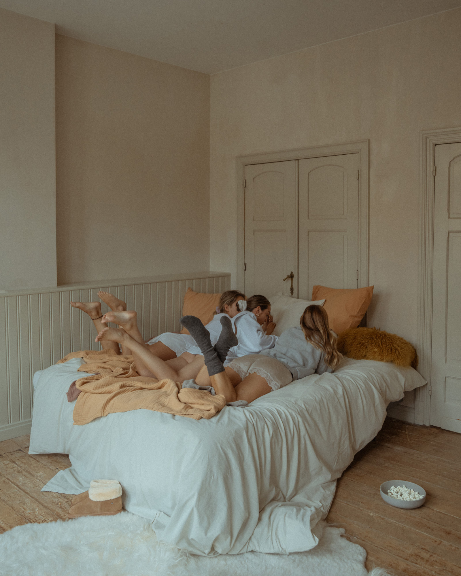 Drap housse VINTAGE COTTON Oatmeal