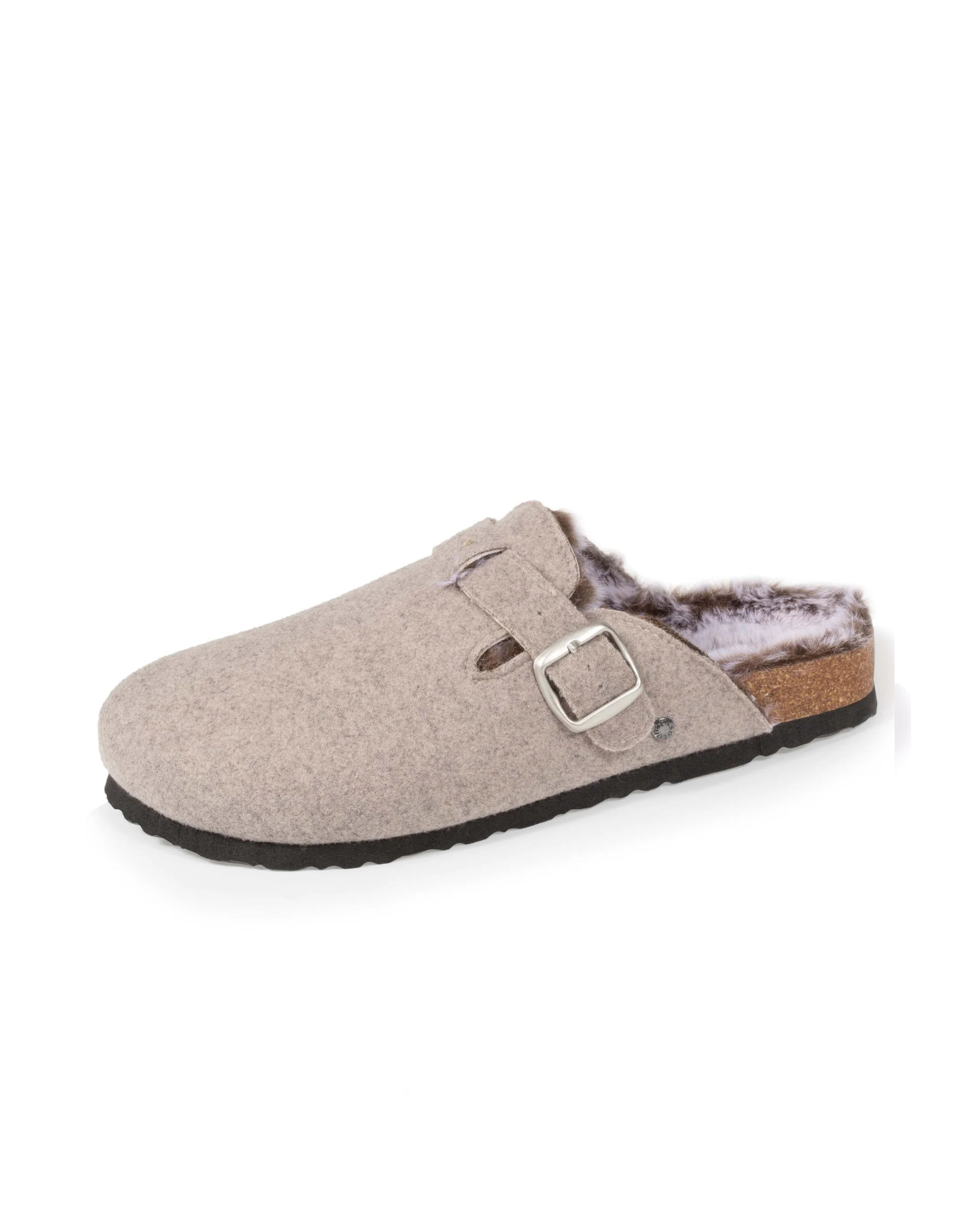 Isotoner - Pantoffels MULES Taupe Chiné - 39 - Taupe Chiné