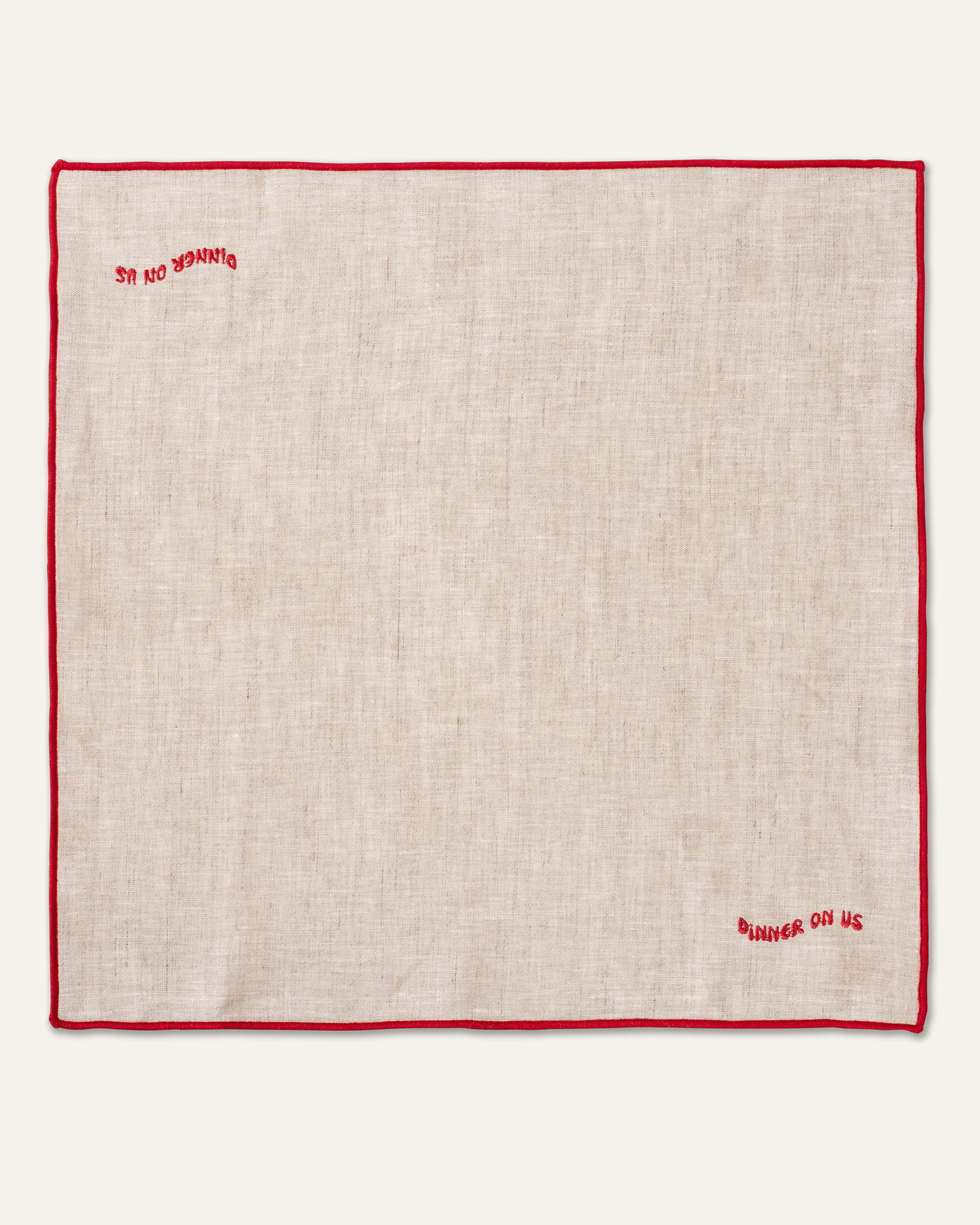 Servietten DINNER ON US Beige