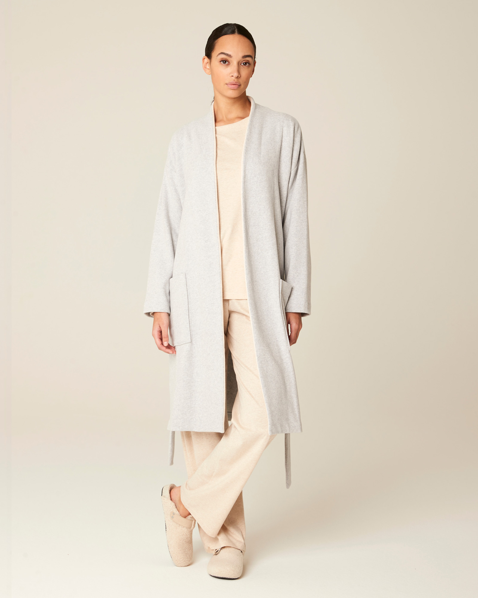 Badjas BELLA Grey chiné/beige chiné