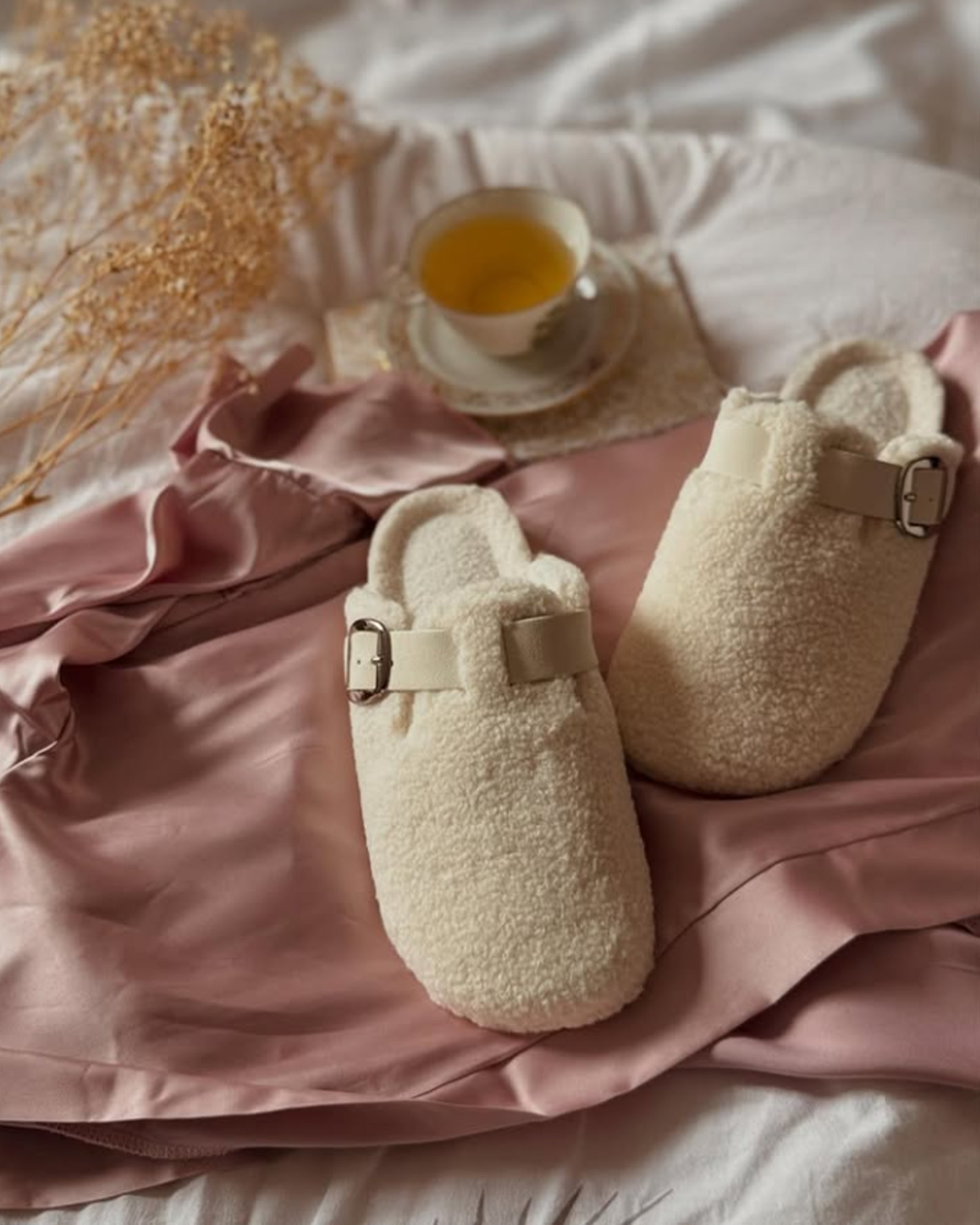 Pantoffels TEDDY Ivoor