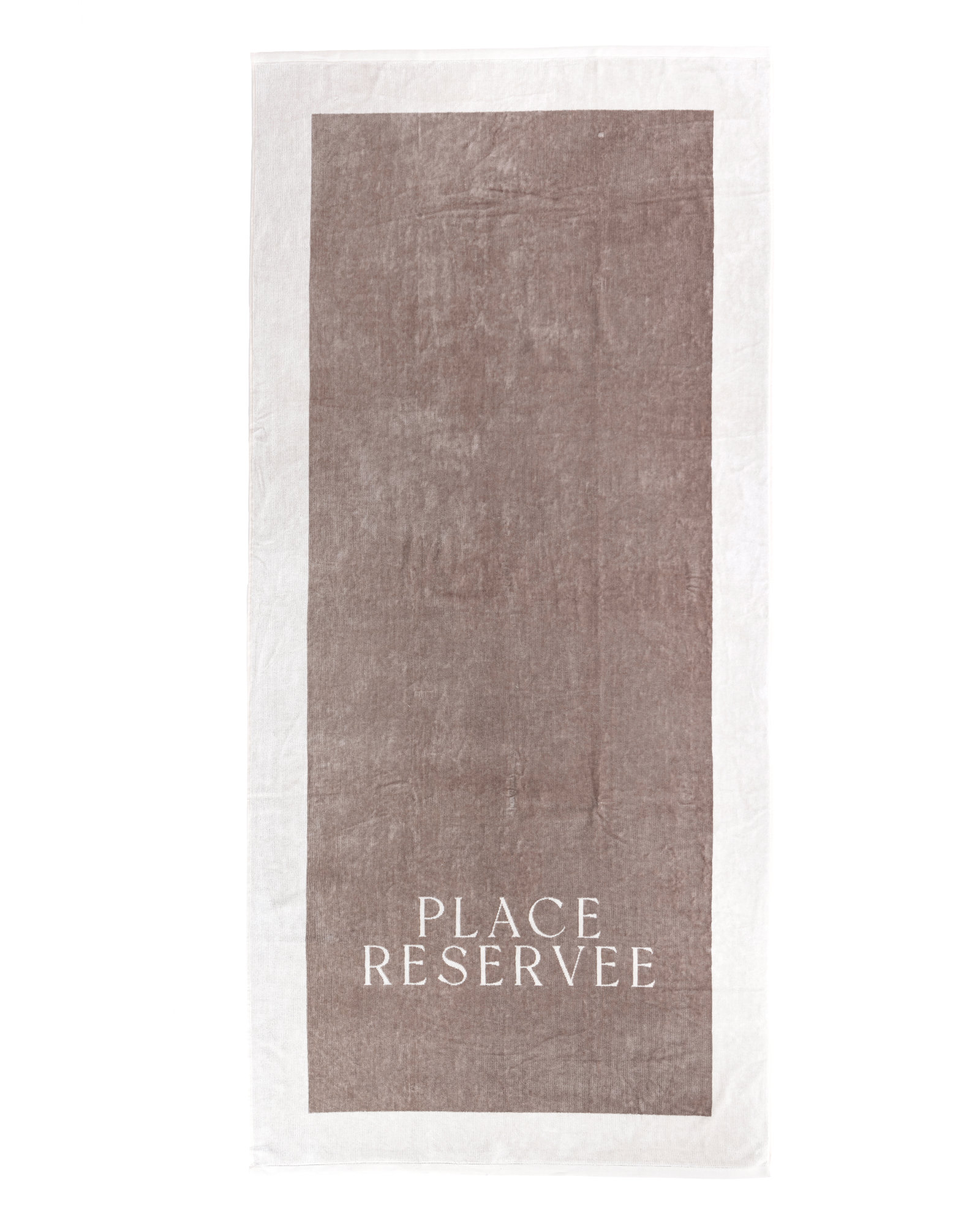 Place Reservee - Beach towel UNI PLACE RESERVEE Sand - 100x200 cm Classic - Sand