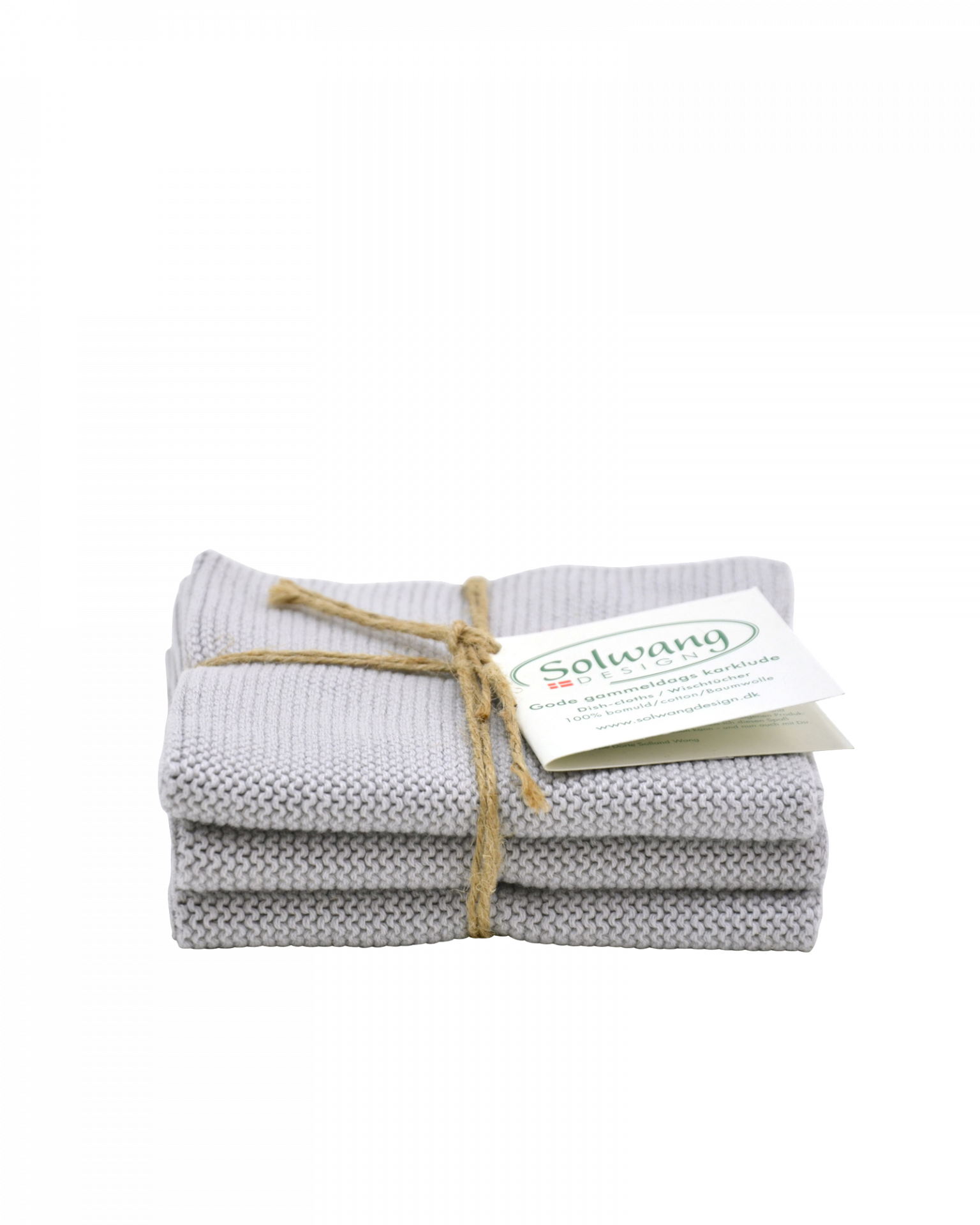 Dish cloth SOLWANG 3st 25x25 cm Light Grey 930 VAASOLW93003